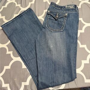 Bejeweled Blue Boot Cut Jeans